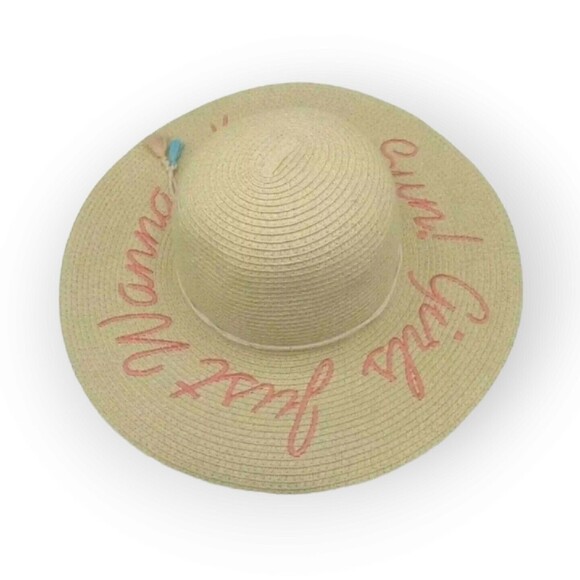 Disney x Junk Food Beach Sun Hat Girls Just Wanna Have Sun! One Size Coastal - Picture 2 of 13